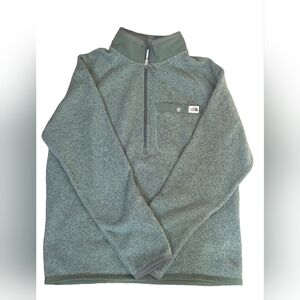 The North Face Gordon Lyons Men's 1/4 Zip-Up Sweater in Heathered Green, Size M